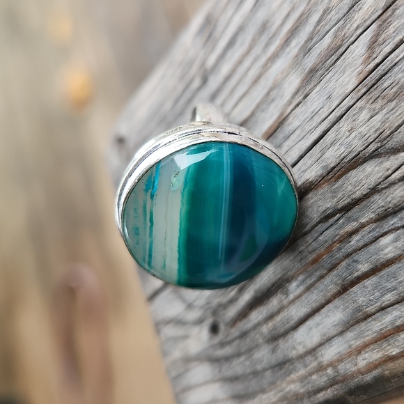 Botswana Agate Ring - Picture 1 of 11